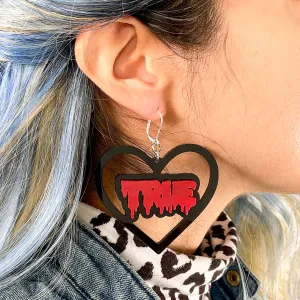 Last Chance! True Love (It's True Crime) Door Knocker Earrings