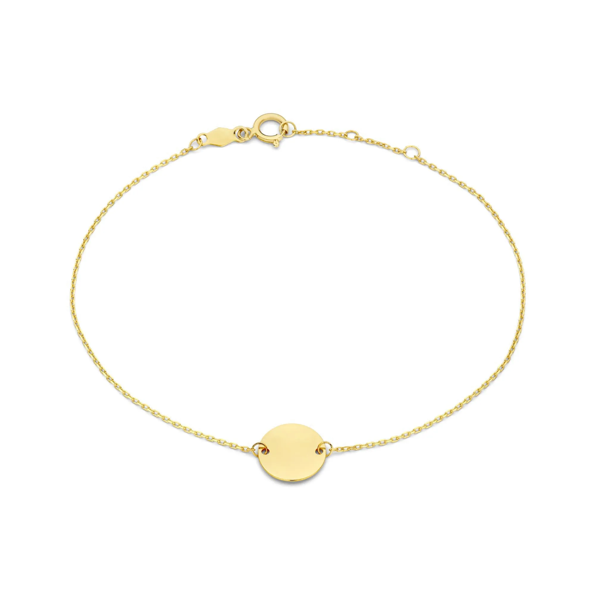Le Marais Jeanne 14 karat gold bracelet with coin