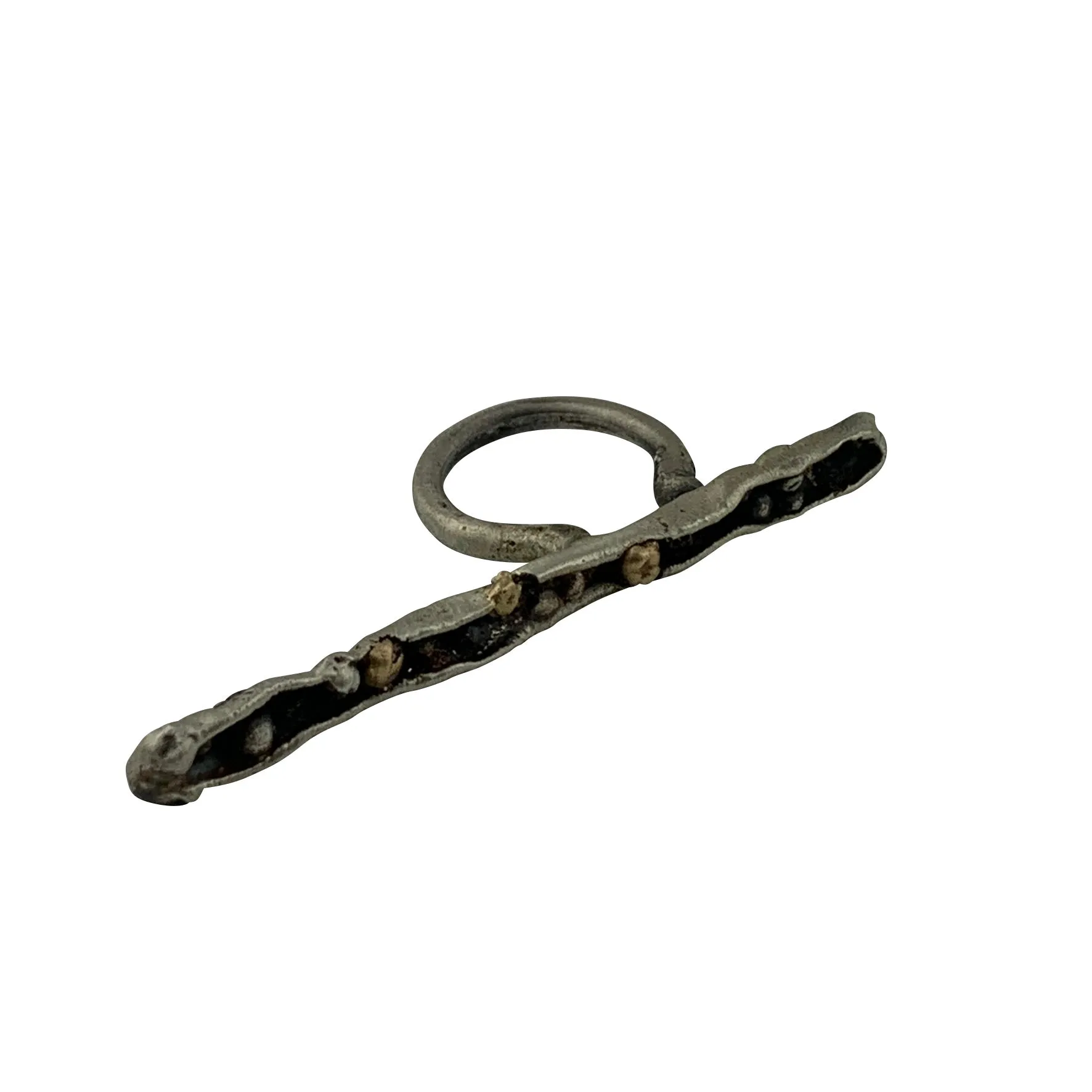 Long Leaf Ring with 14k Highlights