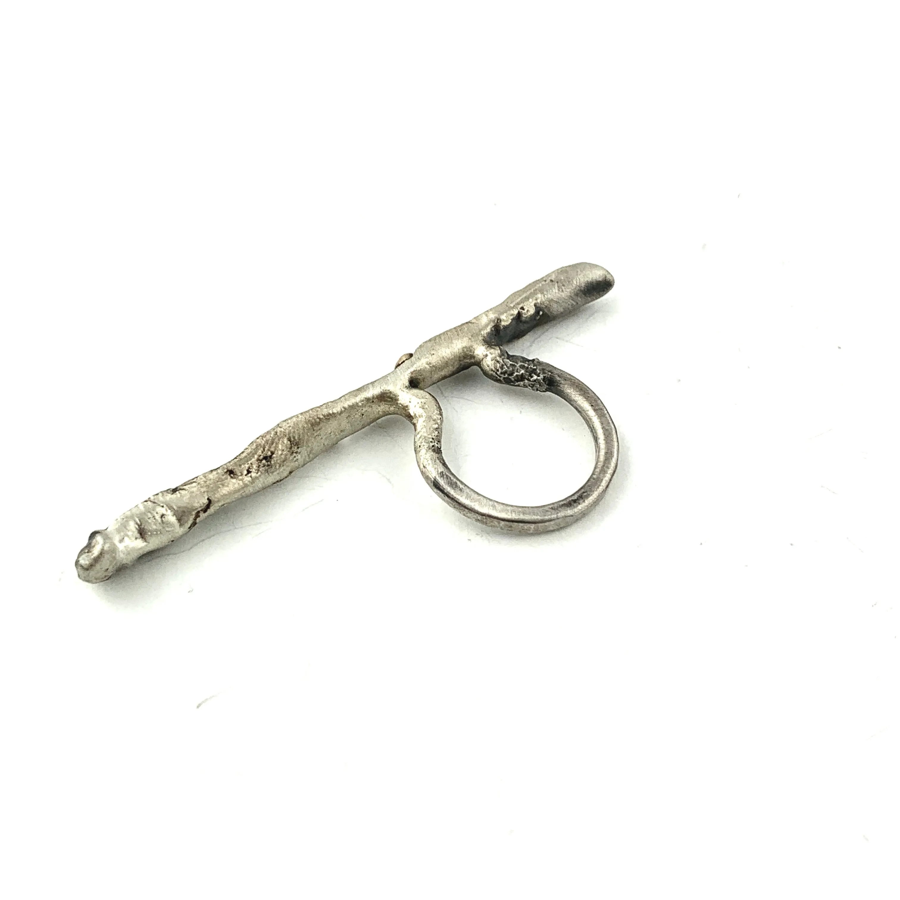 Long Leaf Ring with 14k Highlights
