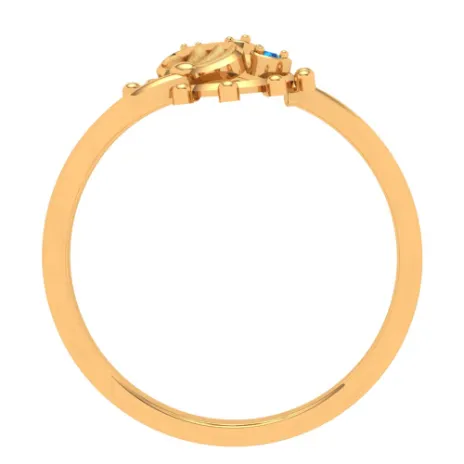 Lustrous 14k Gold Finger Ring