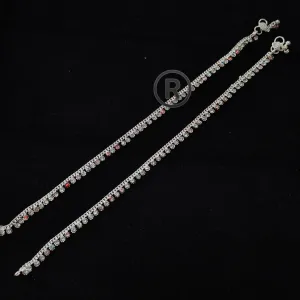 Manisha Jewellery Silver Plated Austrian Stone Payal
