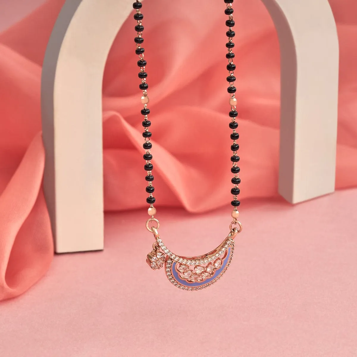 Meenakari Zircon Mangalsutra 169712