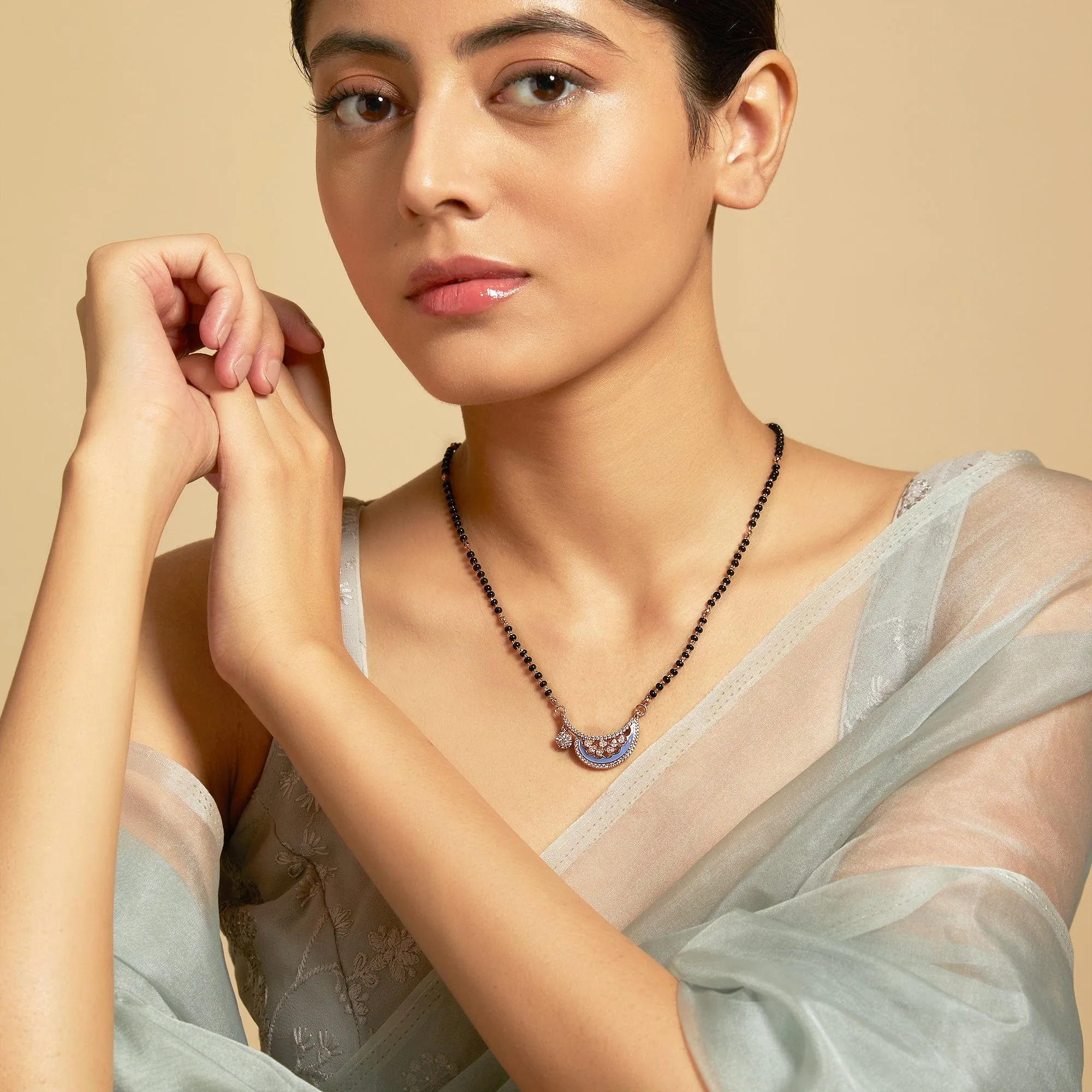 Meenakari Zircon Mangalsutra 169712