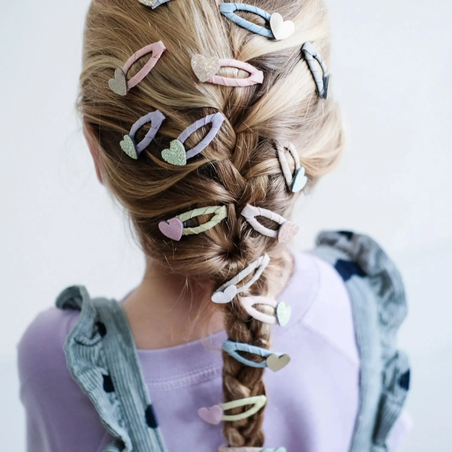 Mimi & Lula 5 Hair Clips - Mini Dreamy Hearts Dreamland
