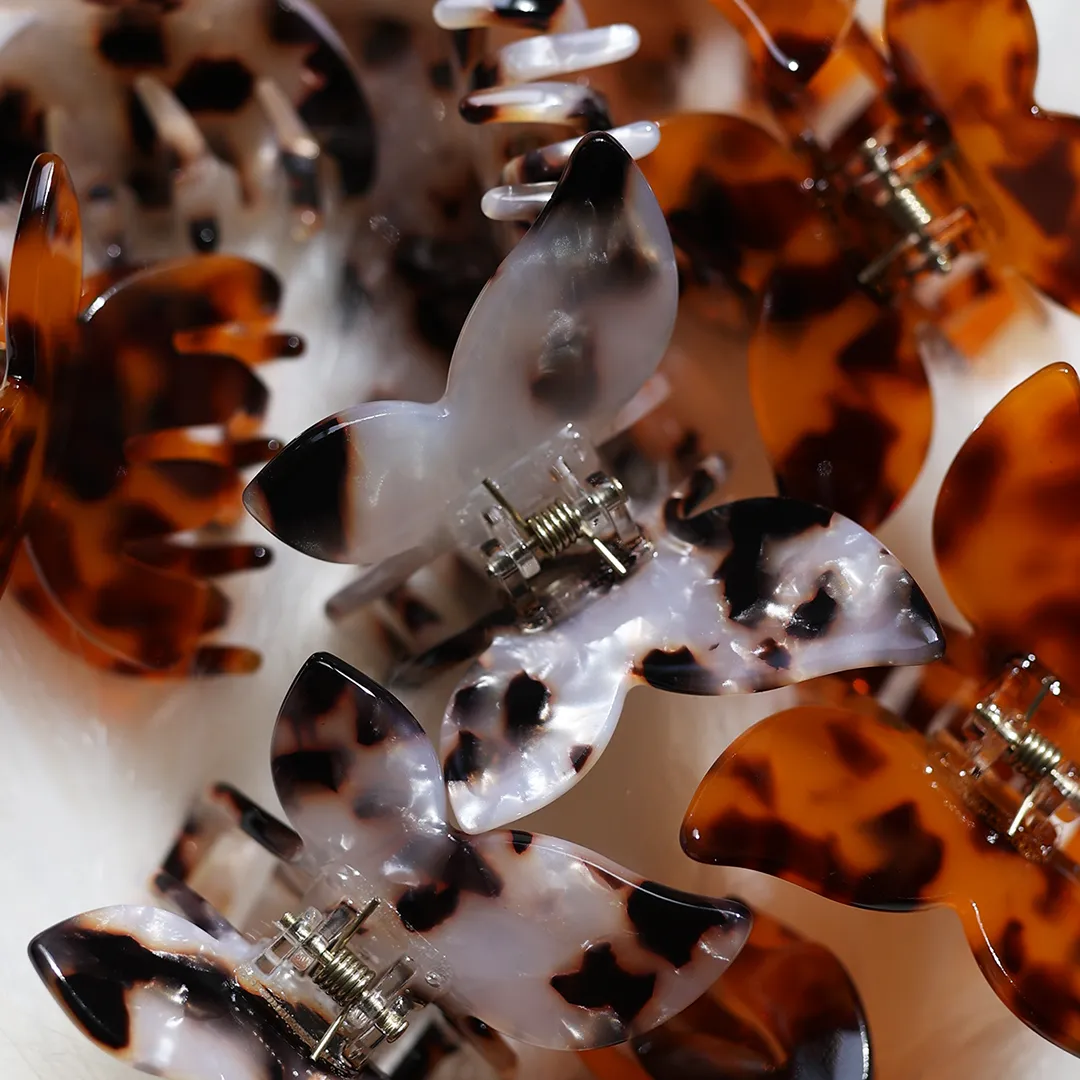 MINI BUTTERFLY CLIPS COCONUT