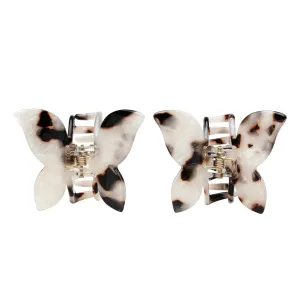 MINI BUTTERFLY CLIPS COCONUT