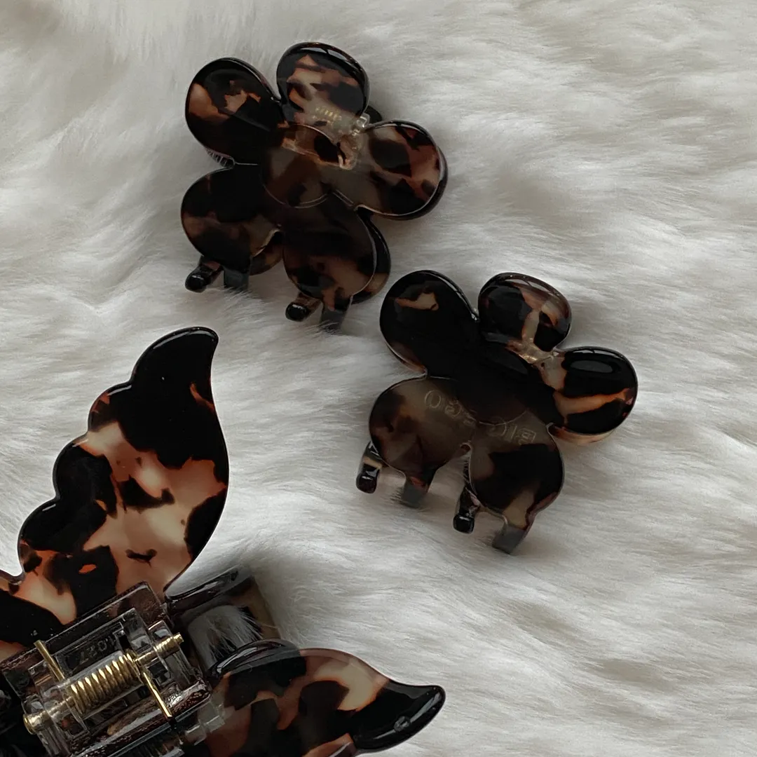 MINI FLOWER CLIPS CACAO