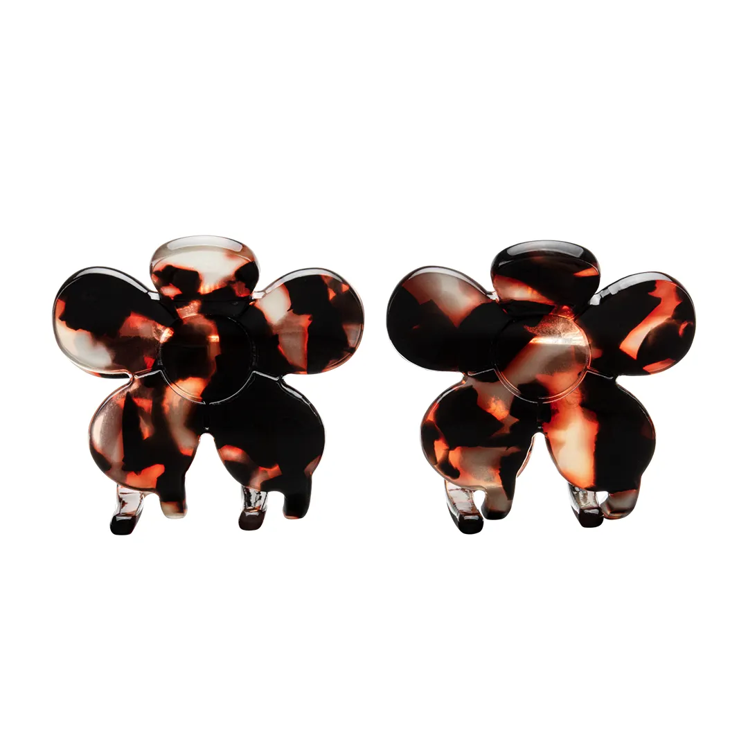 MINI FLOWER CLIPS CACAO
