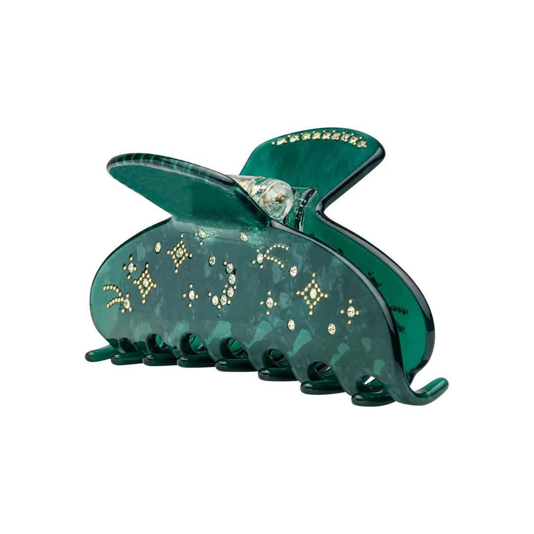 MOON & STARS CLIP TOXIC GREEN