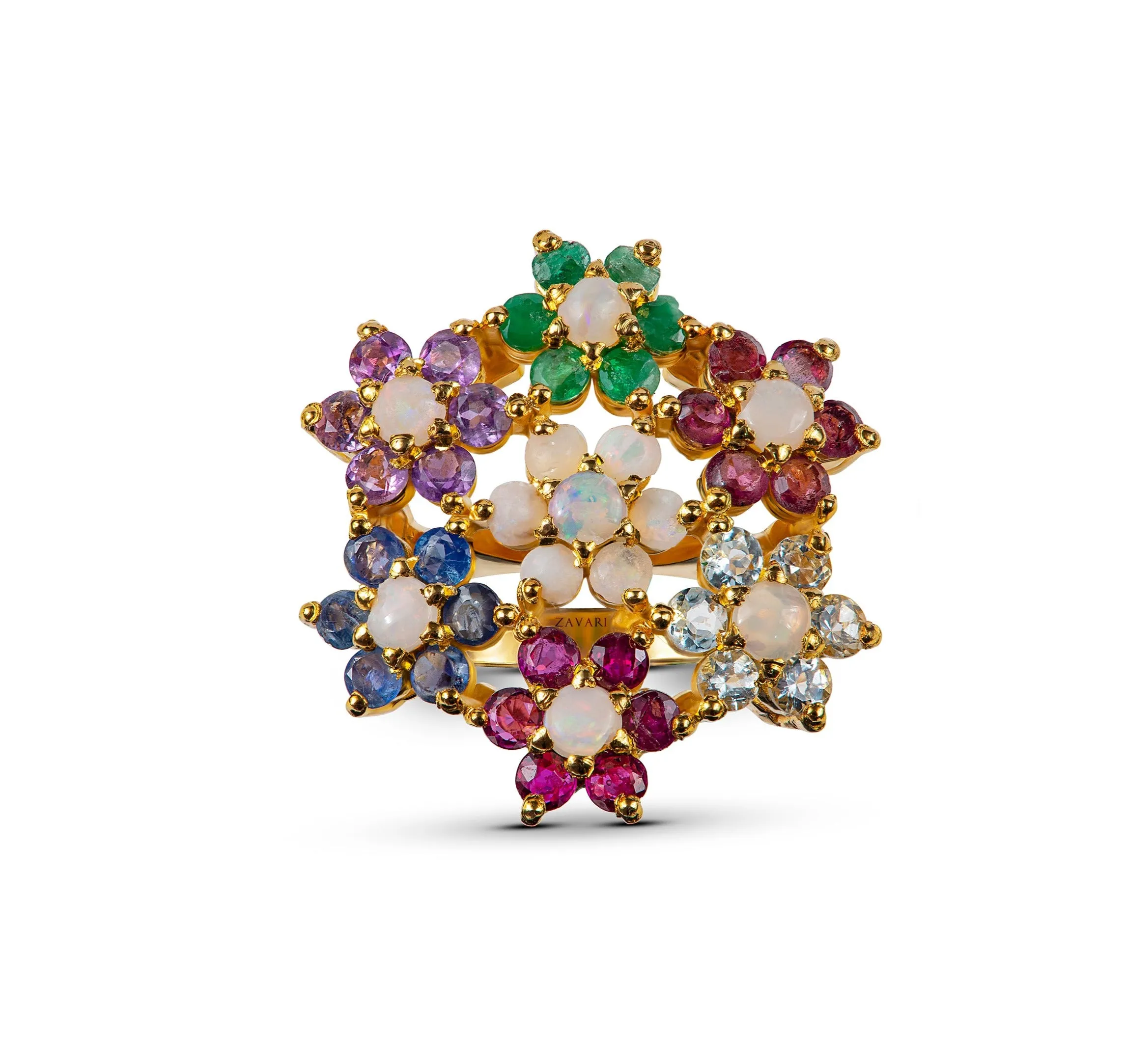MULTI STONES OF NAURATAN RING