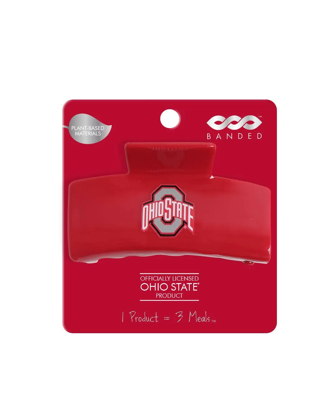 Ohio State? Eco Scarlet Logo - Logo Claw Clip