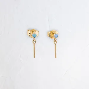 Opal Bar Link Earrings - In Stock