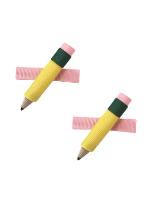 Pencil Hair Clip Set