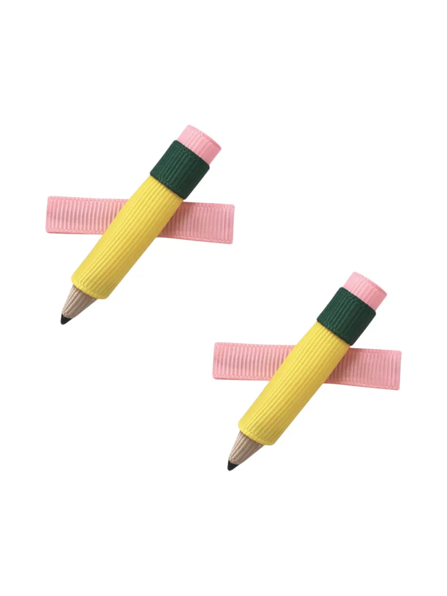 Pencil Hair Clip Set