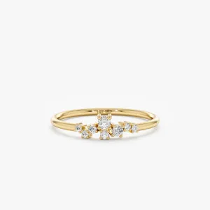 Petite Diamond Cluster Ring, Lorelai