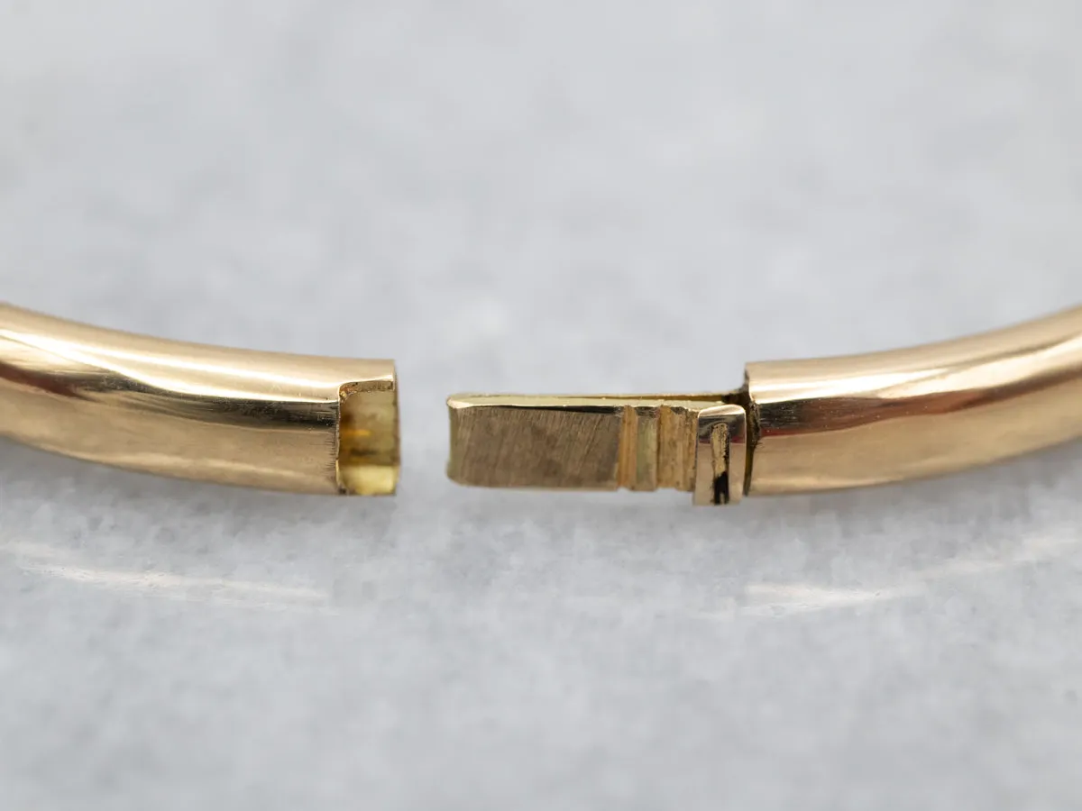 Plain 18-Karat Gold Bangle Bracelet