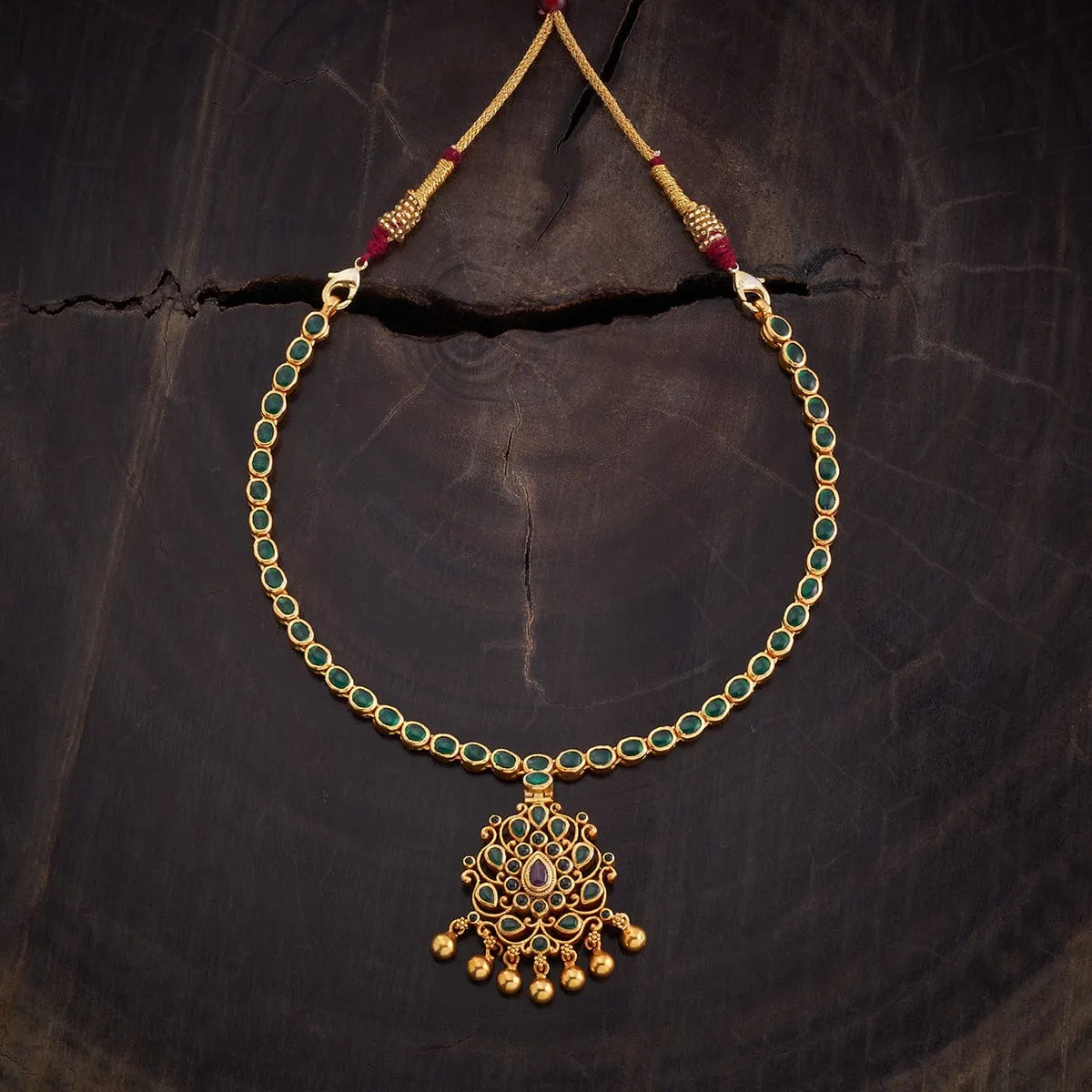 Reversible 92.5 Silver Temple Necklace 165734