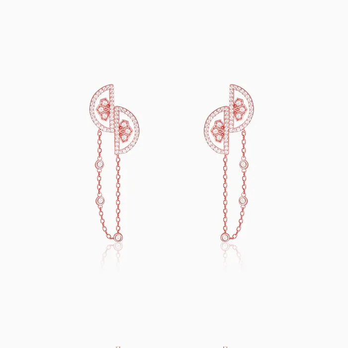 Rose Gold Dreamy Dangling Earrings