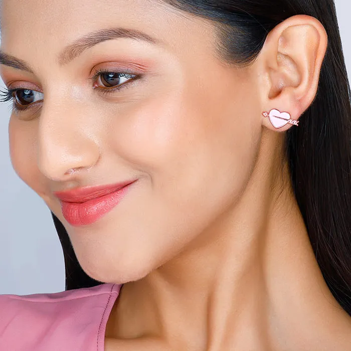 Rose Gold Romantic Rapture Stud Earrings