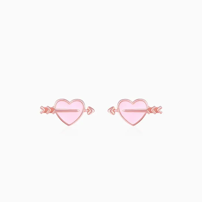 Rose Gold Romantic Rapture Stud Earrings