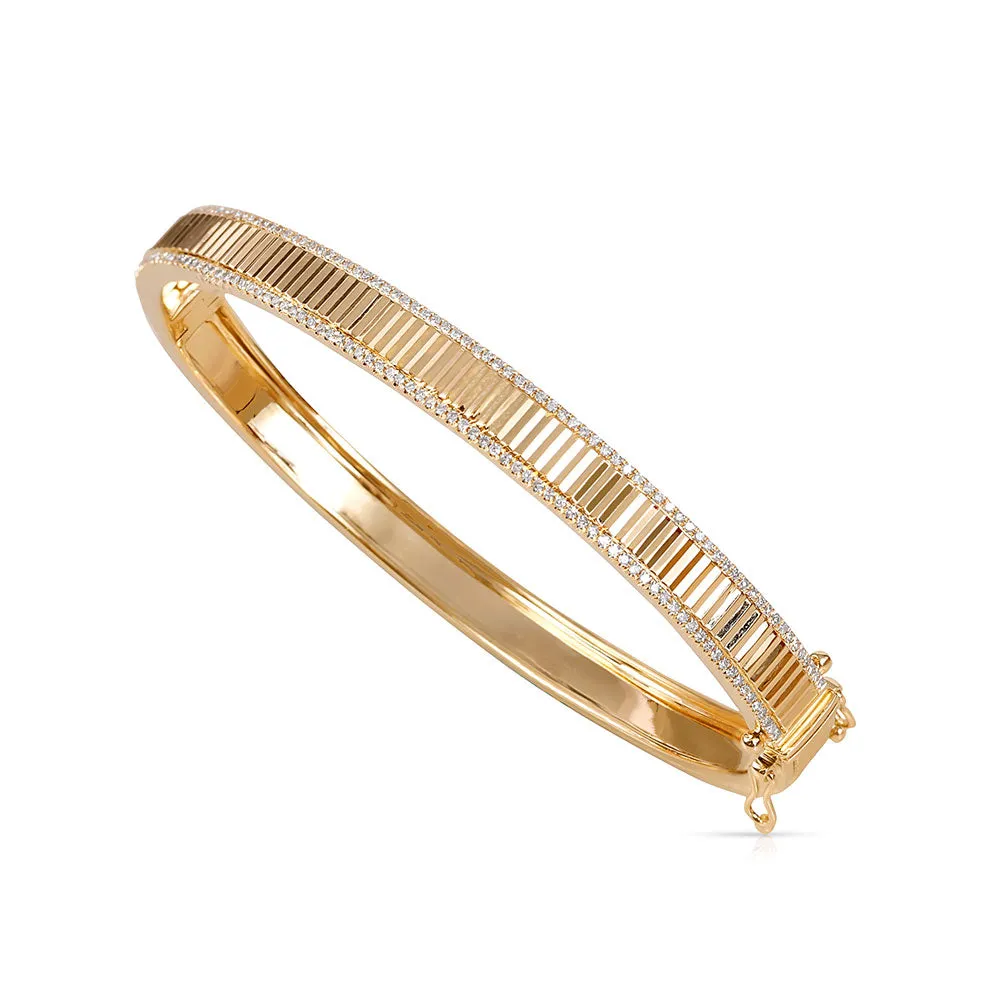 RYAN FLUTED DIAMOND BANGLE