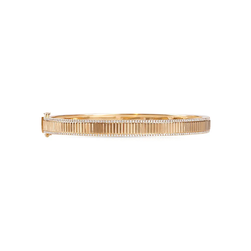 RYAN FLUTED DIAMOND BANGLE