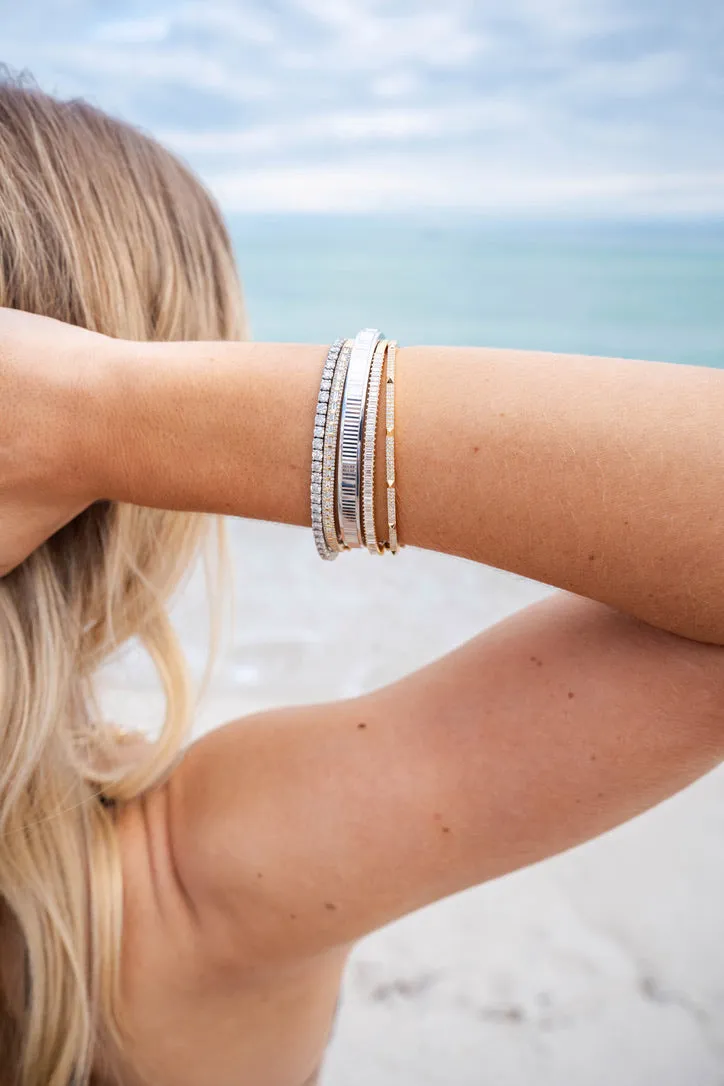 RYAN FLUTED DIAMOND BANGLE