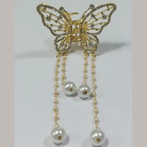 Savvy Jewellery Gold Plated Butterfly Hair Clip