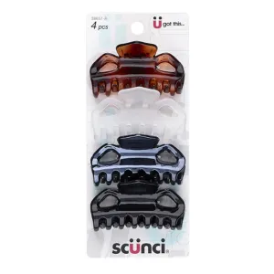 Scunci Jaw Clips 4pcs