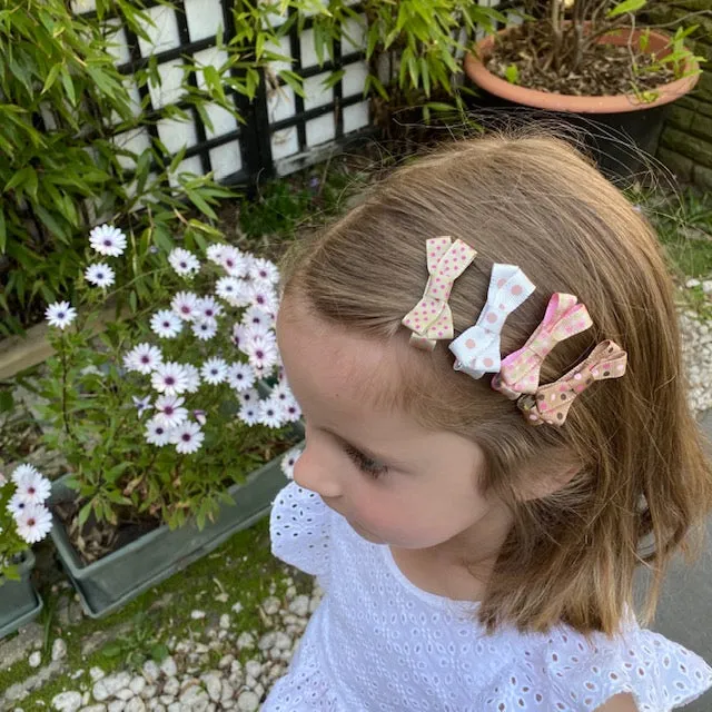 Set of 5 Small Bows - Red & Green