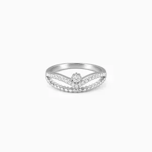 Silver Be My Queen Ring