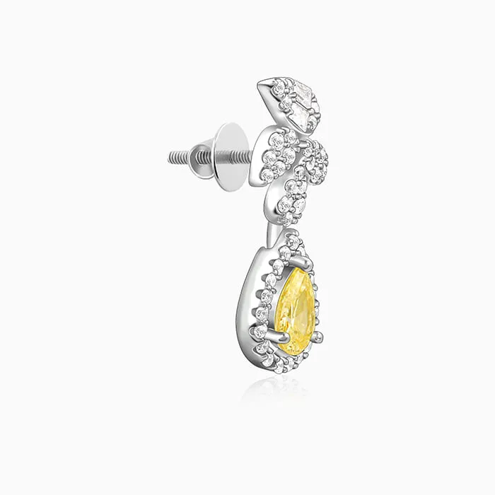 Silver The Fleur Earrings