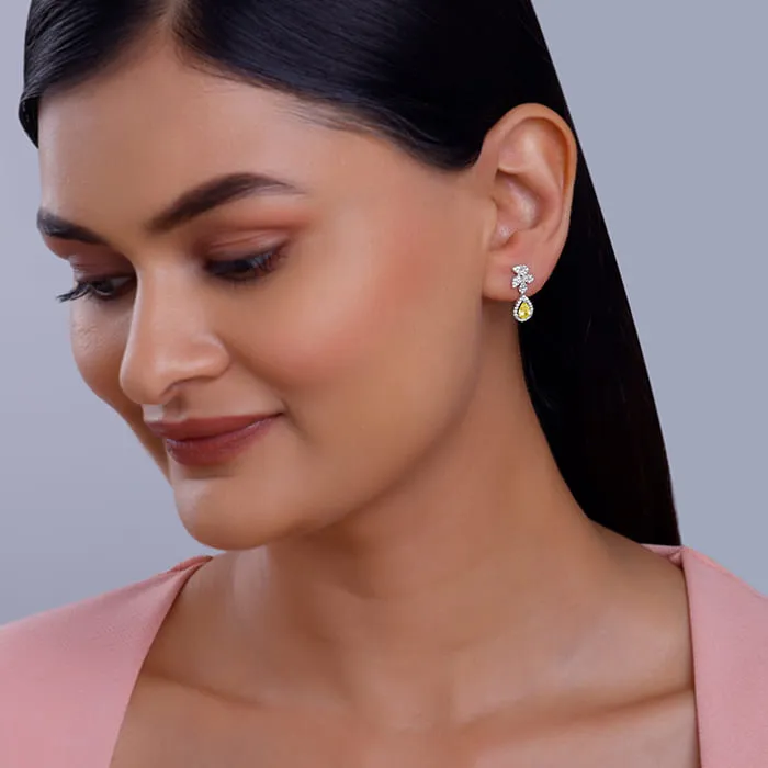 Silver The Fleur Earrings