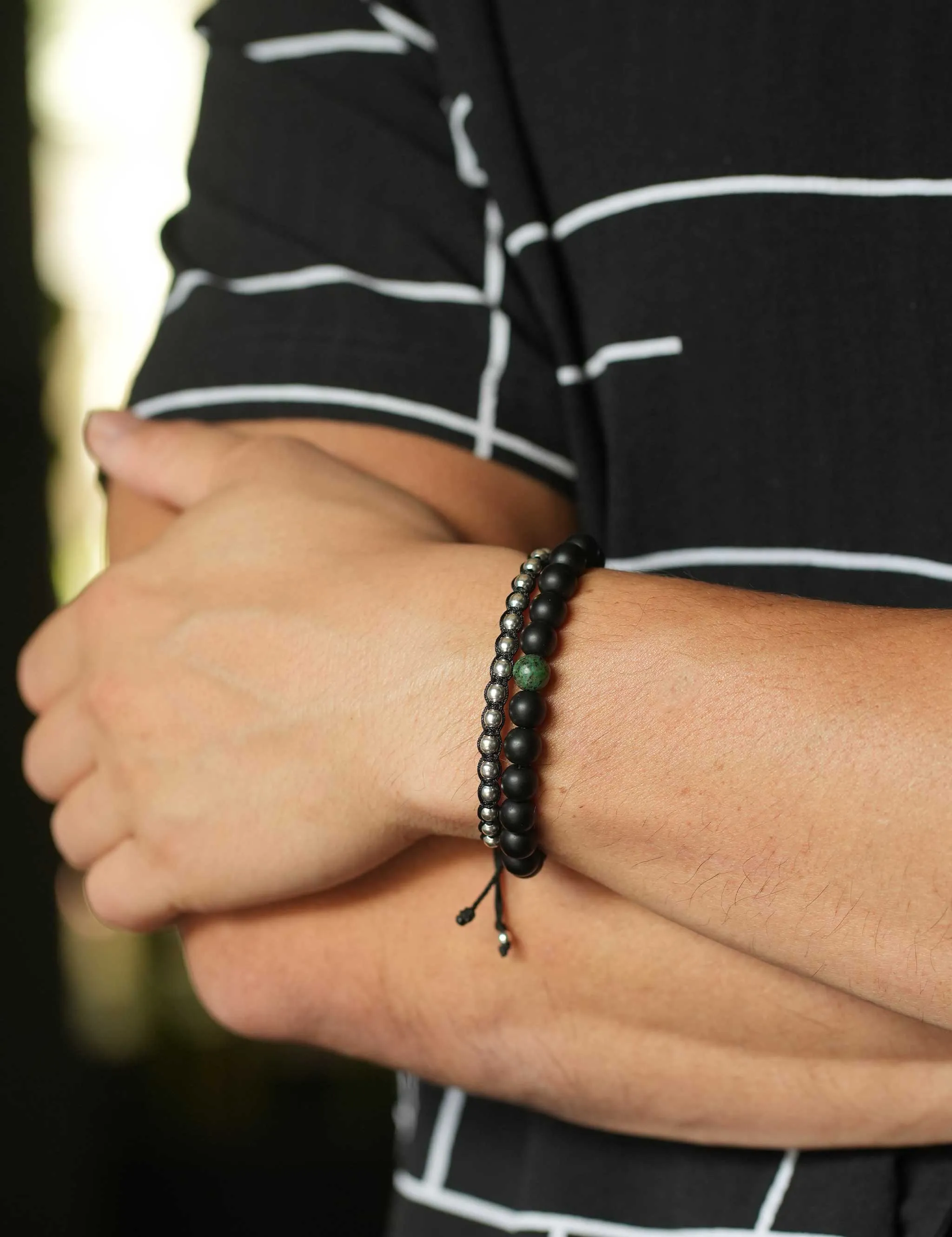 Simon Onyx Bracelet - Black