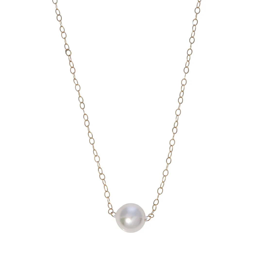 Single Pearl 14K Gold Start-Her-Necklace