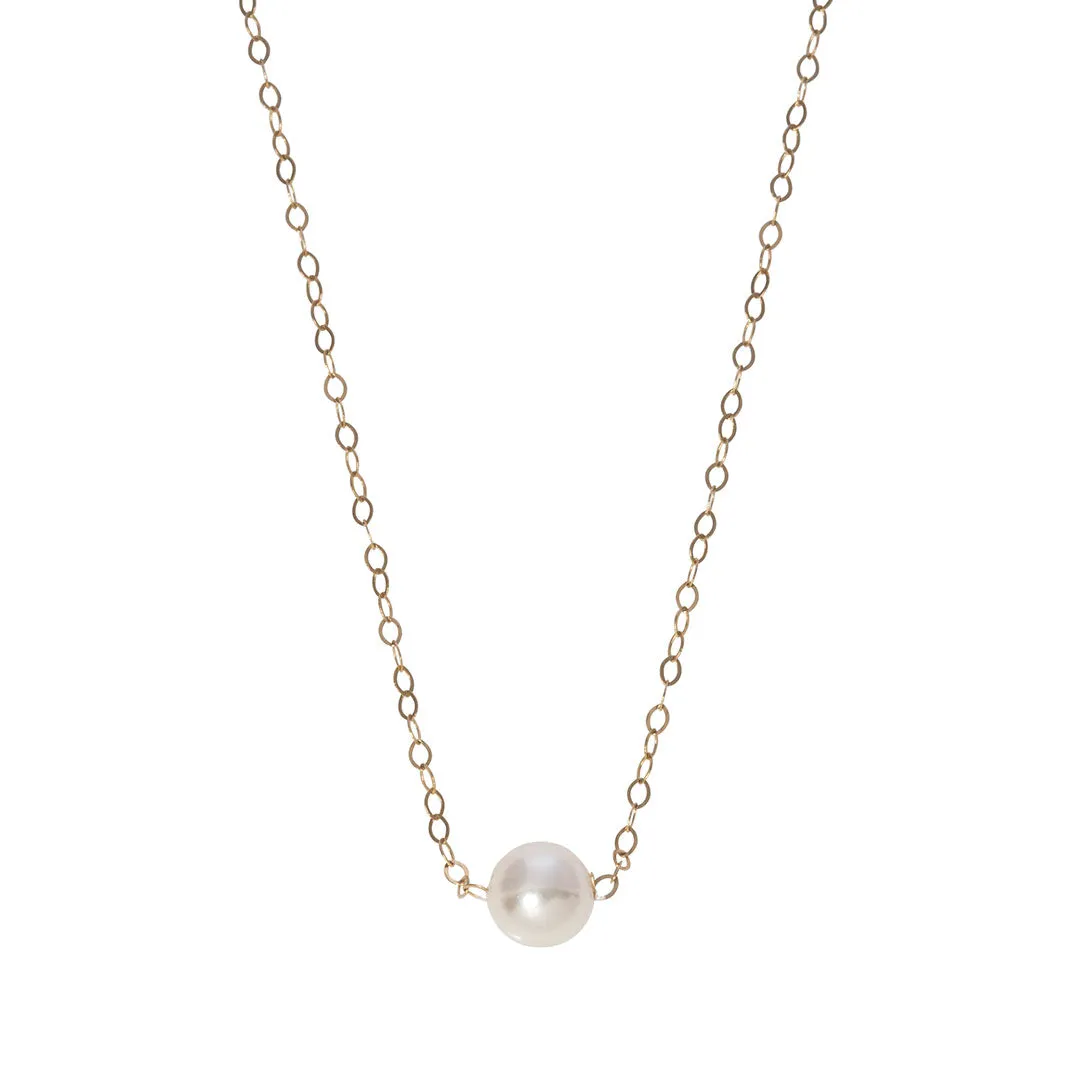 Single Pearl 14K Gold Start-Her-Necklace