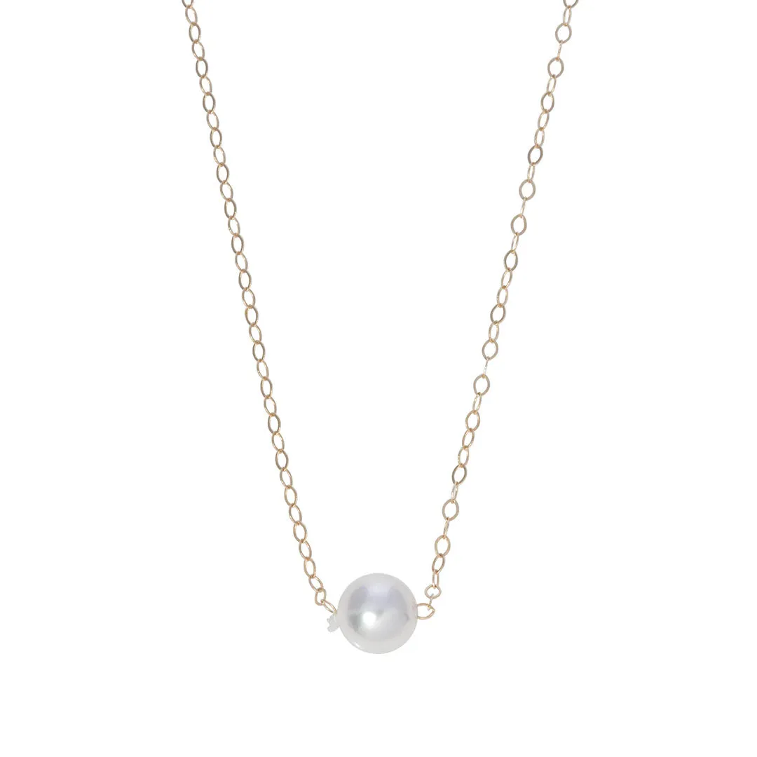 Single Pearl 14K Gold Start-Her-Necklace