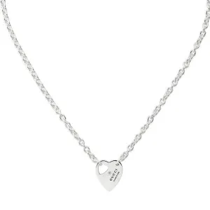 STERLING SILVER GUCCI TRADEMARK HEART NECKLACE