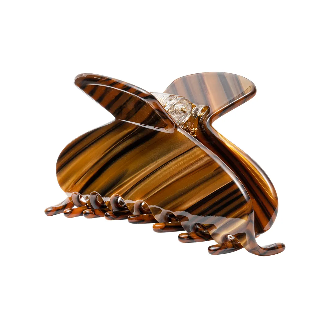 STRIPE CLIP BROWN