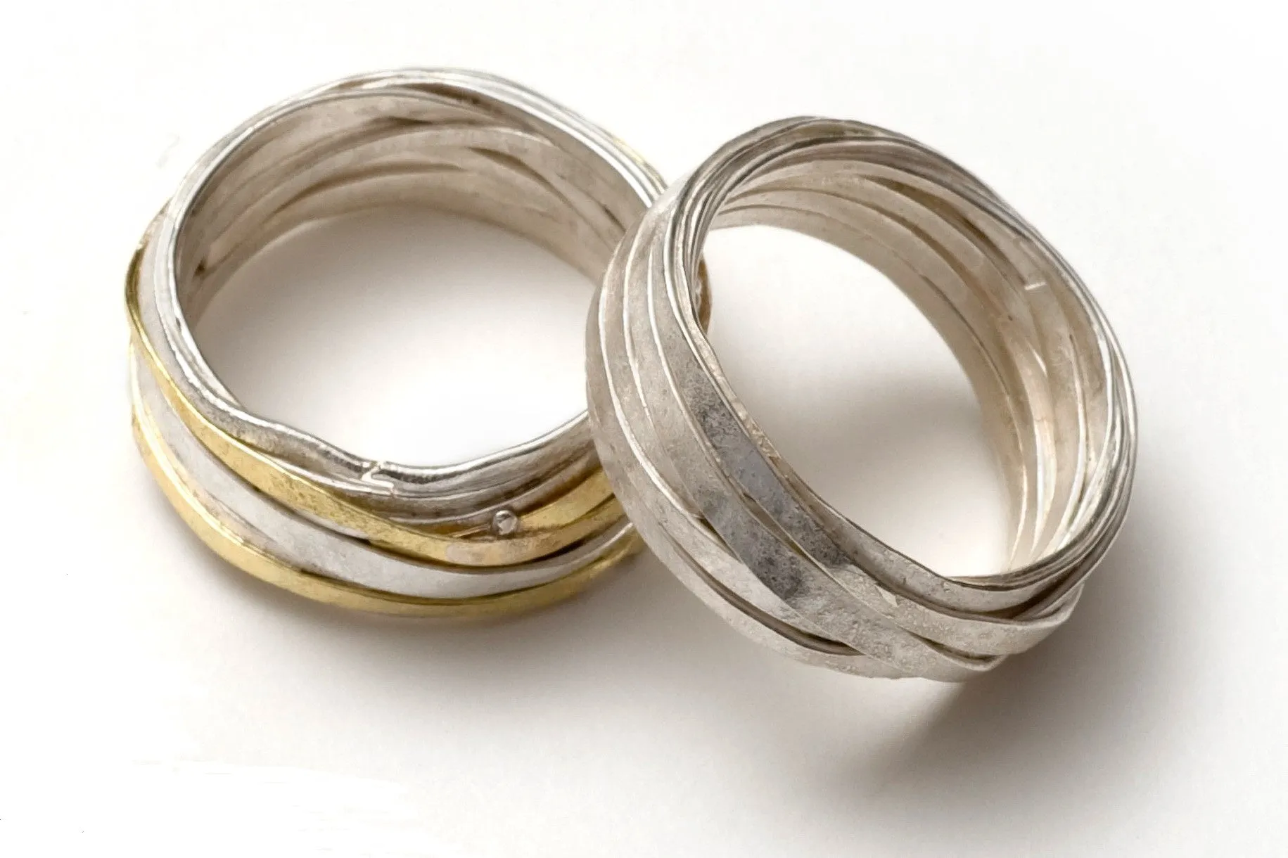 Textured Silver Wrap Ring
