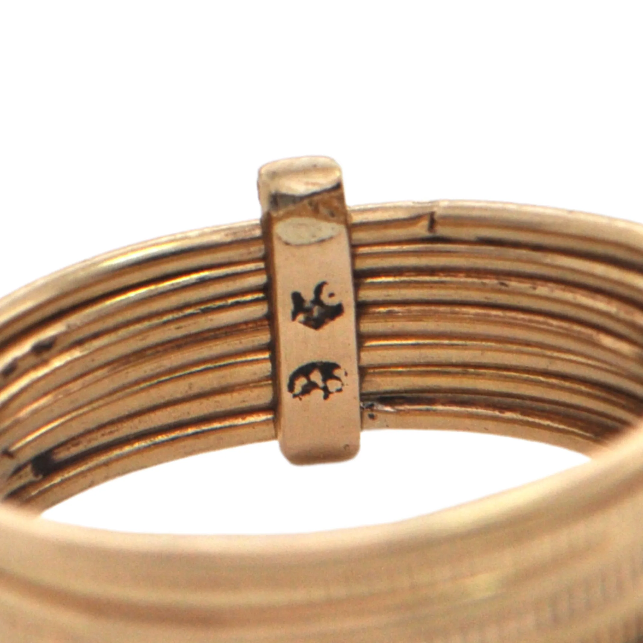 Vintage 18K Gold Multi-Band Ring