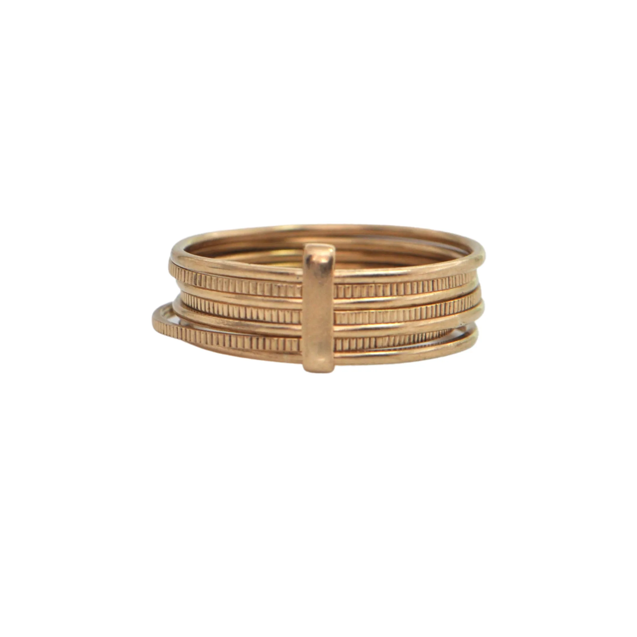 Vintage 18K Gold Multi-Band Ring