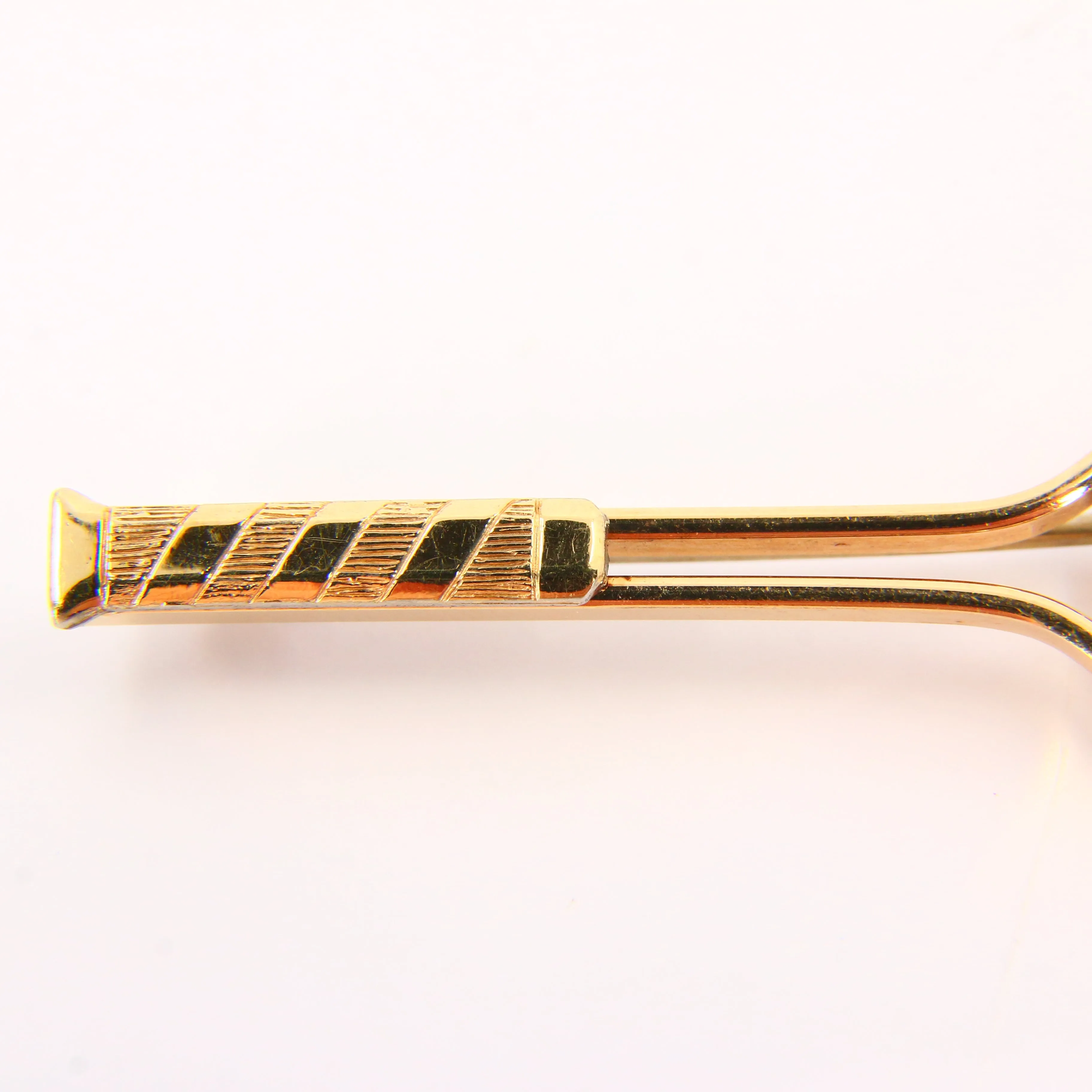 Vintage 9ct Gold Tennis Racket Brooch ?C Pearl Set Fine Jewellery Gift