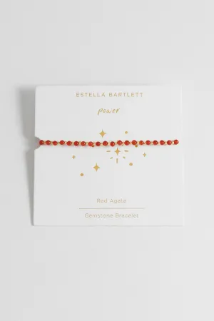 Wellness Red Agate Gemstone Amelia Bracelet