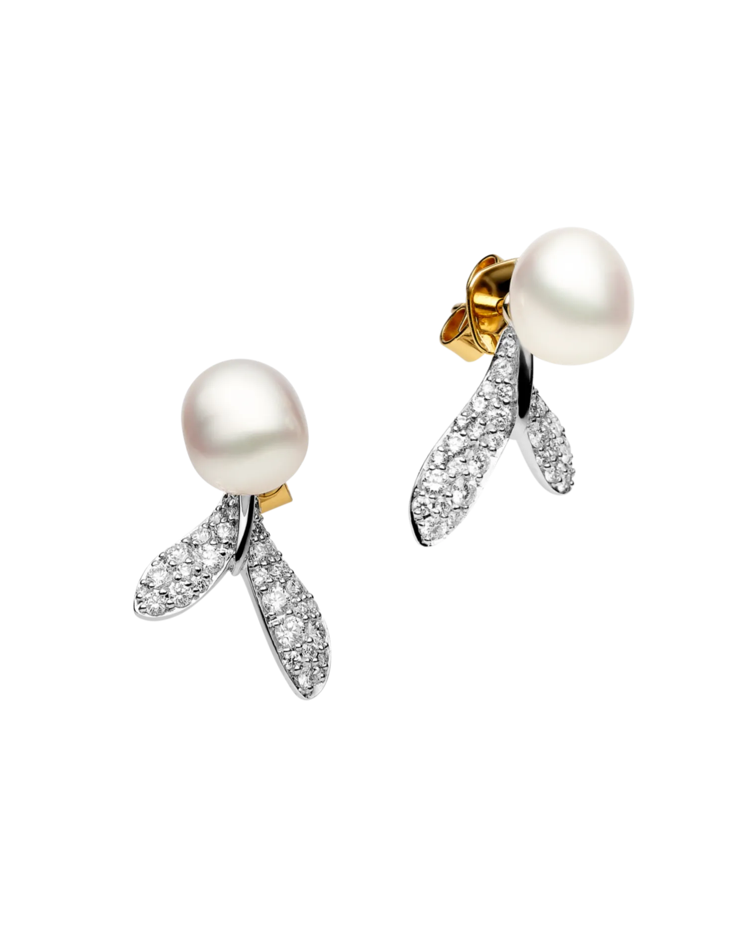 Wildflower Petal Earring Enhancers | Diamonds and White Gold