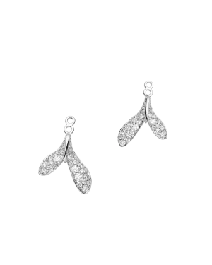 Wildflower Petal Earring Enhancers | Diamonds and White Gold