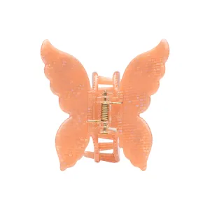 XL BUTTERFLY CLIP TEXTURE PEACH